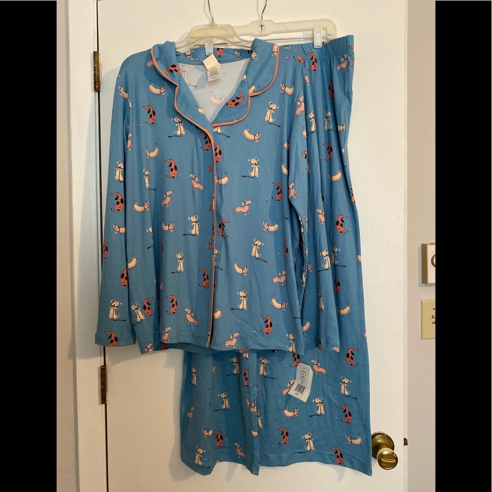 ⚫️ Nite Nite by Munki Munki Weiner dog pajamas 2XL NEW